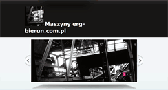 Desktop Screenshot of erg-bierun.com.pl